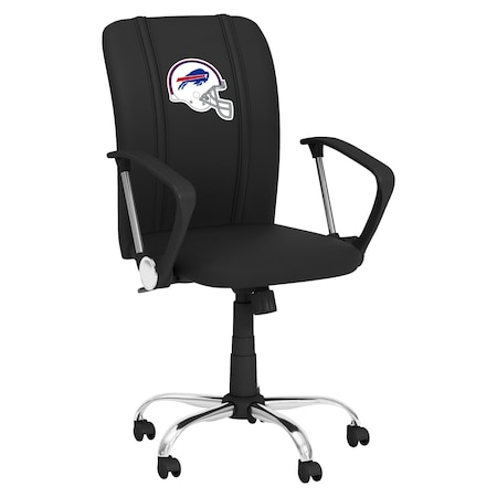 Dreamseat Curve Task Chair with Buffalo Bills Helmet Logo XZOCCURVE-PSNFL20017